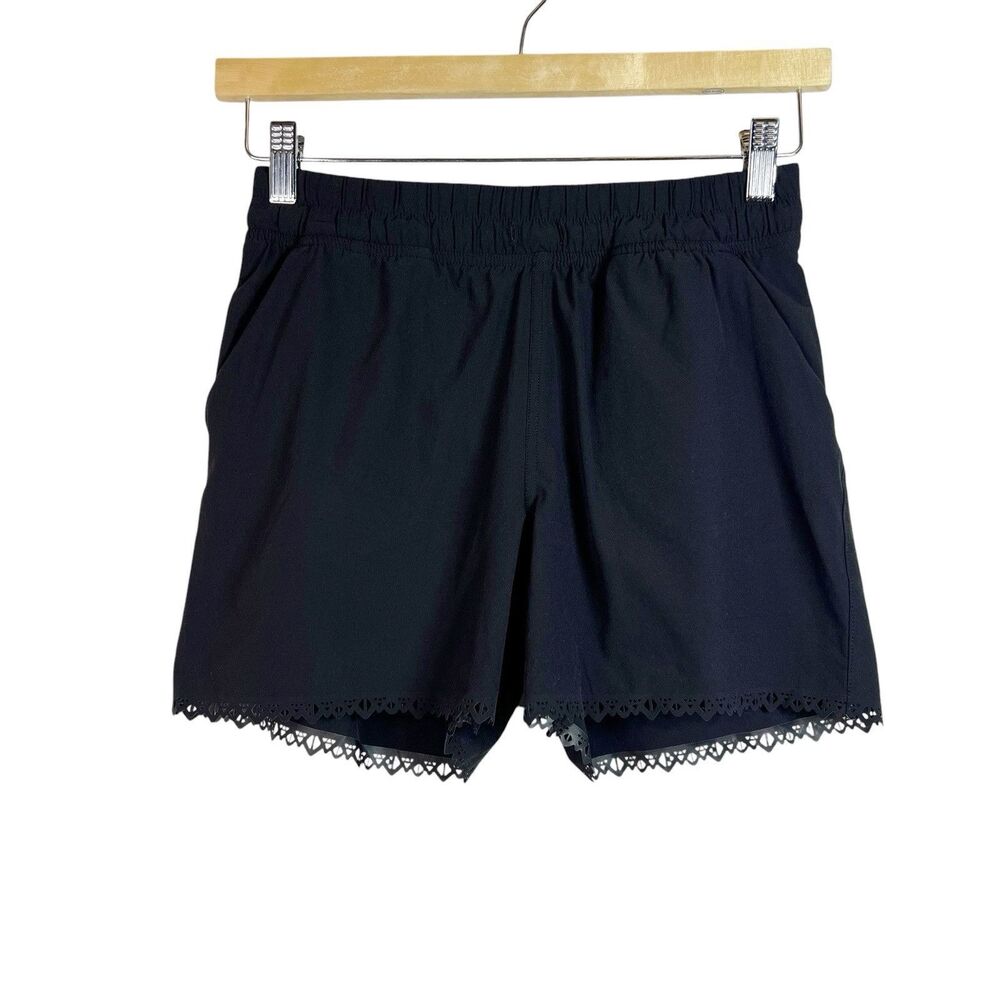 Ivivva Girls Black Play Away Short Lined Athletic Size 14
